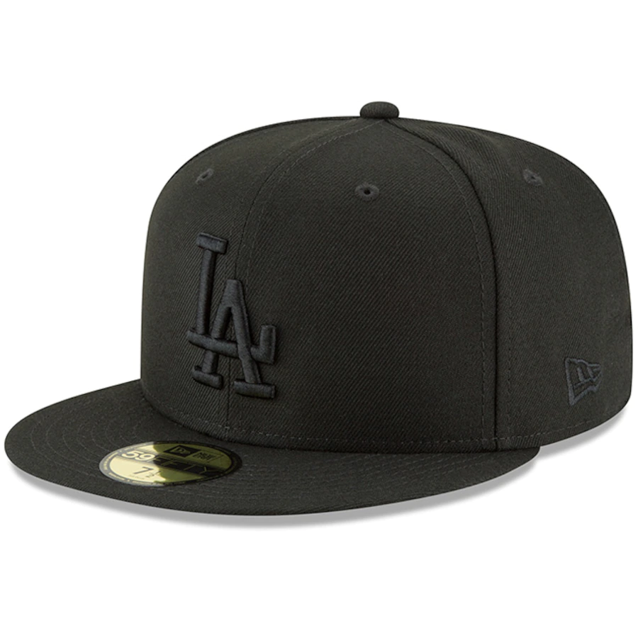 LOS ANGELES DODGERS NEW ERA BASIC 59FIFTY FITTED-BLACK/BLACK