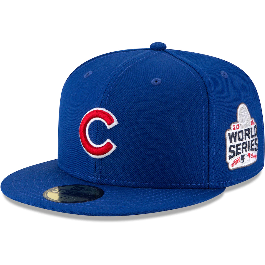 Chicago Cubs New Era 2016 World Series Wool 59FIFTY Fitted Hat - Royal