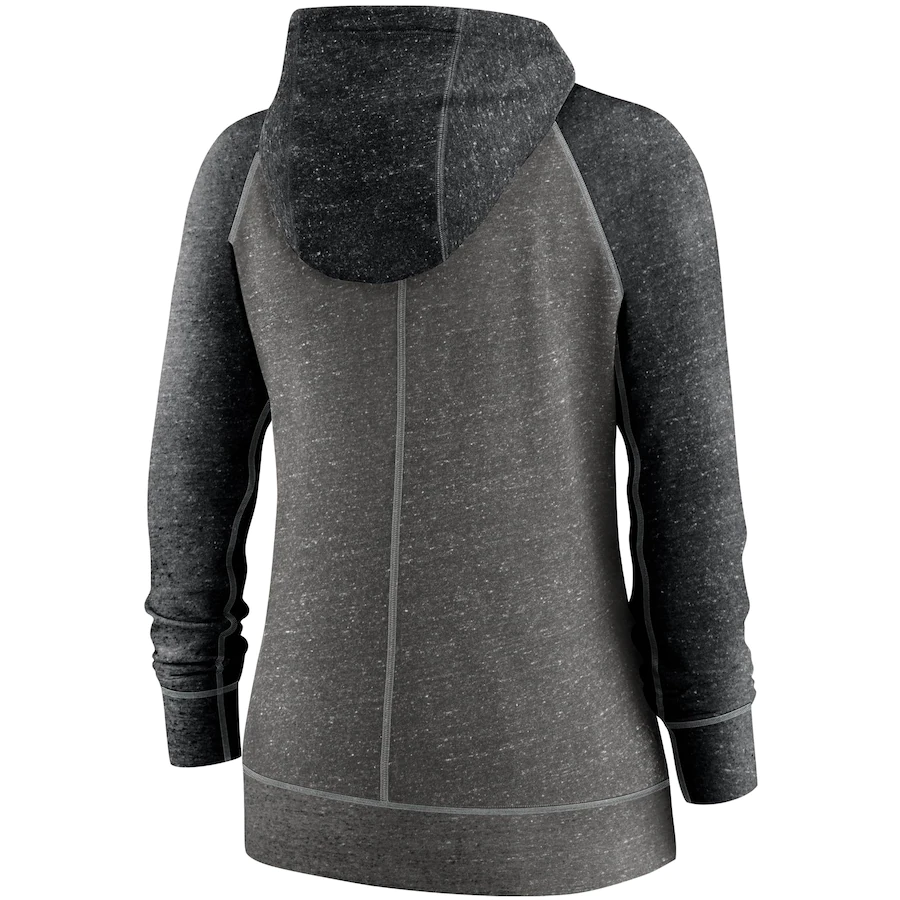 Nike Women's Las Vegas Raiders Gym Vintage Raglan Full-Zip Hoodie