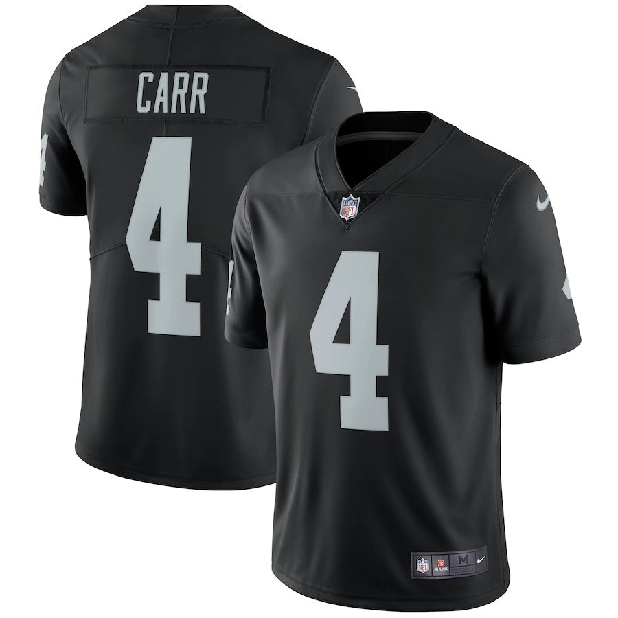 Nike Men's Las Vegas Raiders Derek Carr #4 Vapor Limited Player Jersey-Black