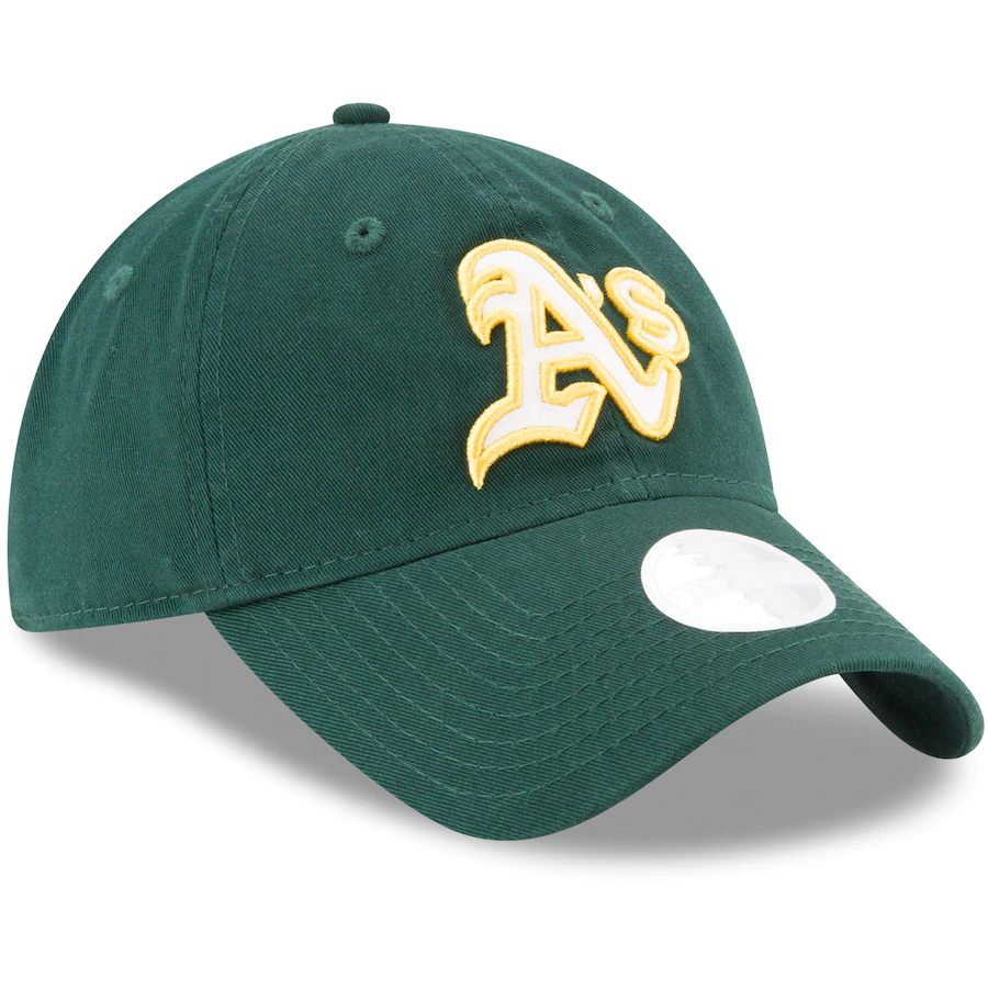 Oakland Athletics New Era Green Team Glisten 9TWENTY Adjustable HAT