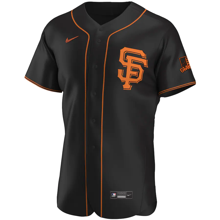 San Francisco Giants Nike Alternate Authentic Logo Team Jersey – Black