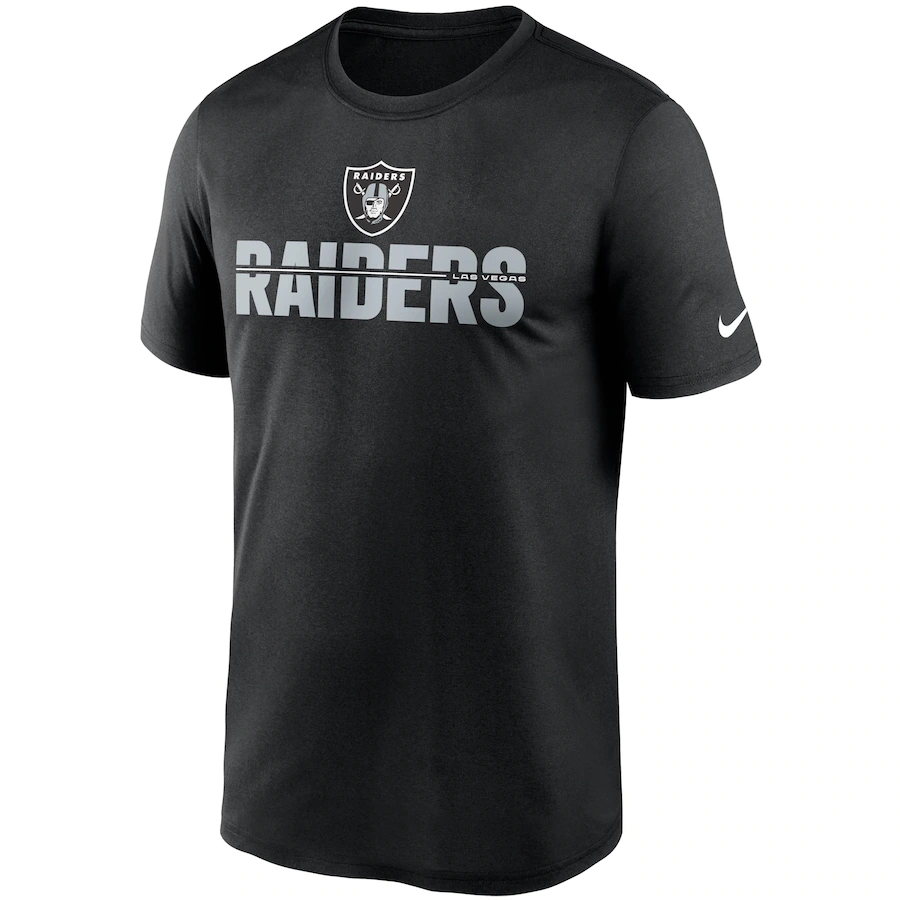 Nike Las Vegas Raiders Legend Microtype Performance T-Shirt - Black