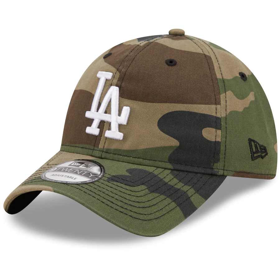 New Era Los Angeles Dodgers  Woodland Core Classic 9TWENTY Adjustable Hat - Camo