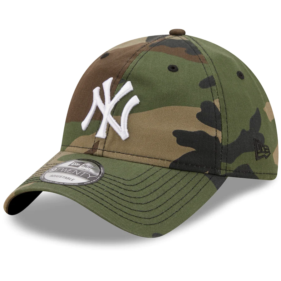 New Era New York Yankees Camo Woodland Core Classic 9TWENTY Adjustable Hat