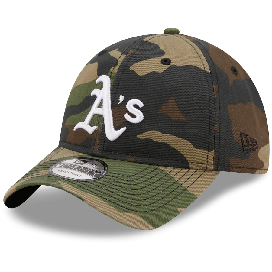 New Era Oakland Athletics Camo Woodland Core Classic 9TWENTY Adjustable Hat