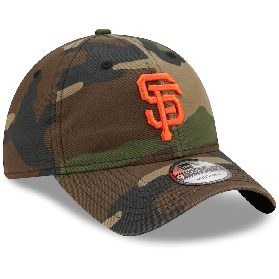 New Era San Francisco Giants Camo Woodland Core Classic 9TWENTY Adjustable Ha