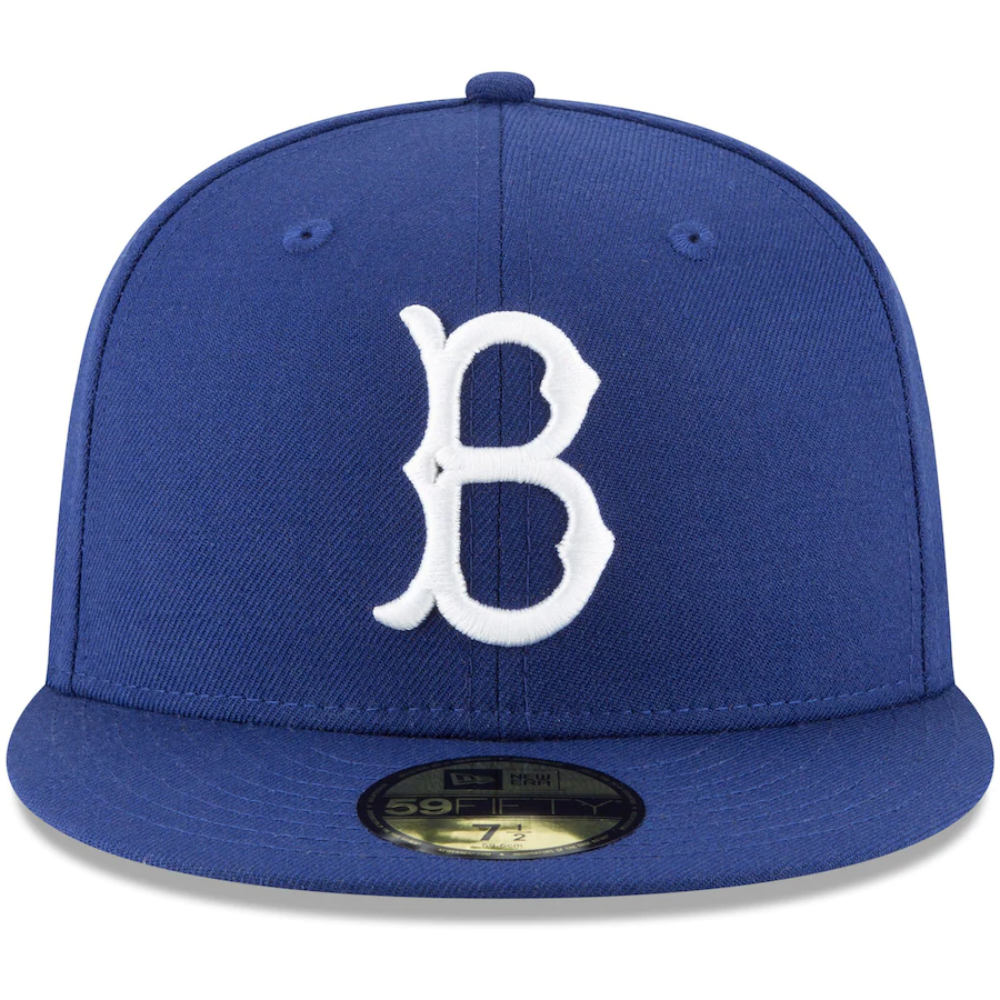New Era Brooklyn Dodgers Cooperstown Collection Logo 59FIFTY Fitted Hat - Royal
