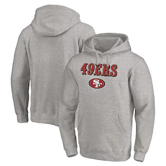 San Francisco 49ers Fanatics Branded Team Lockup Pullover Hoodie - Heather