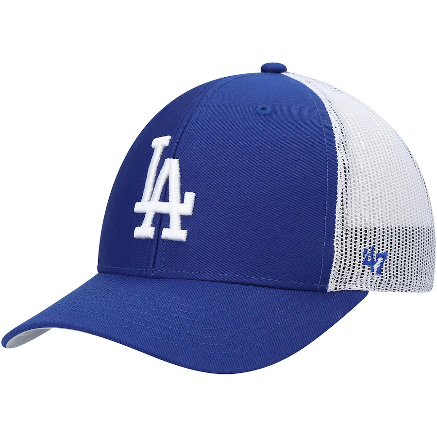 '47 Brand Los Angeles Dodgers Primary Logo Trucker Snapback Hat - Royal/White