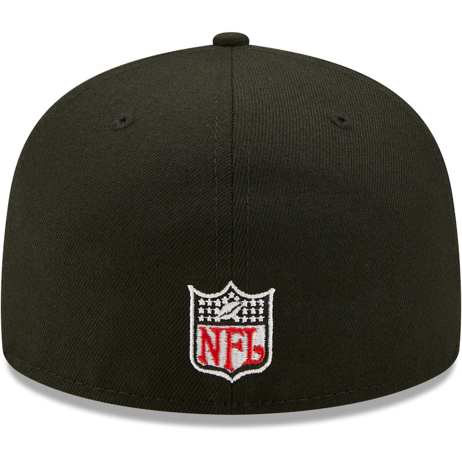 New Era Black San Francisco 49ers Super Bowl XXIX Side Patch 59FIFTY Fitted Hat-blk/red