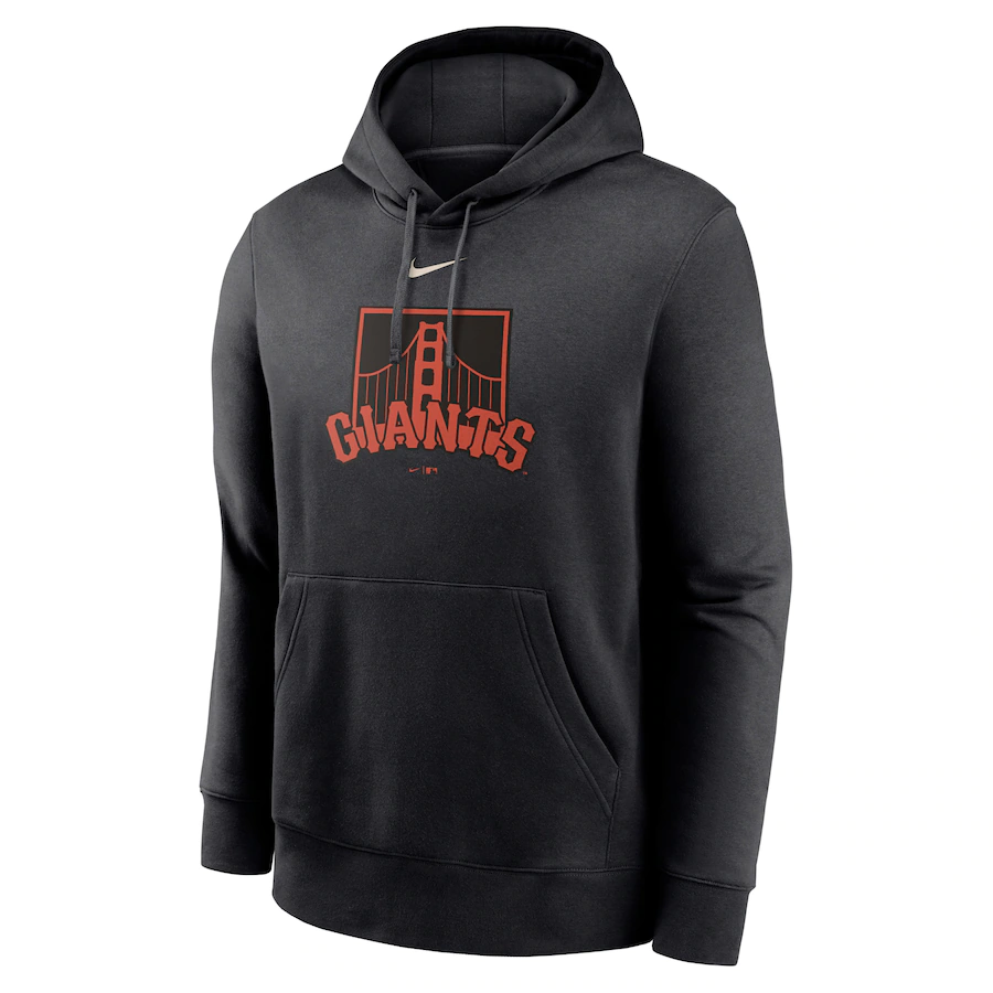 Nike San Francisco Giants Alternate Logo Club Pullover Hoodie - Black