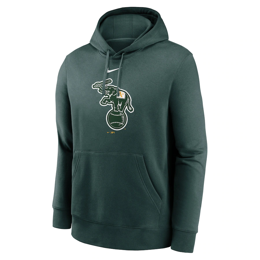 Oakland Athletics Nike Alternate Logo Club Pullover Hoodie - Green