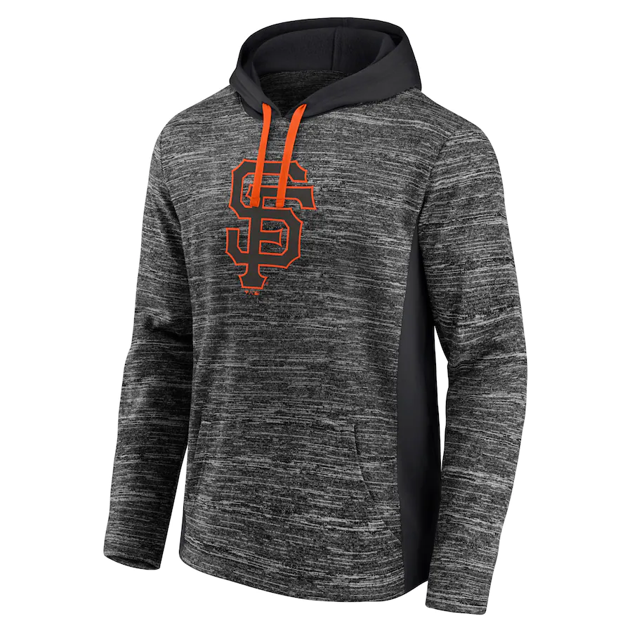 San Francisco Giants Fanatics Branded Instant Replay Color Block Pullover Hoodie - Gray/Black