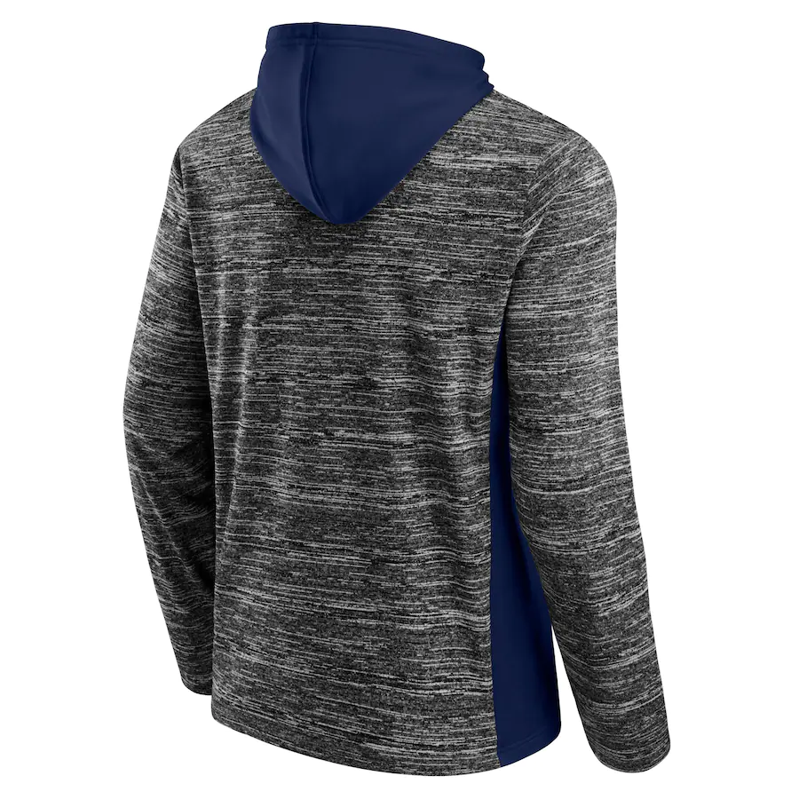 Men's Houston Astros Fanatics Branded Gray/Navy Instant Replay Color Block Pullover Hoodie