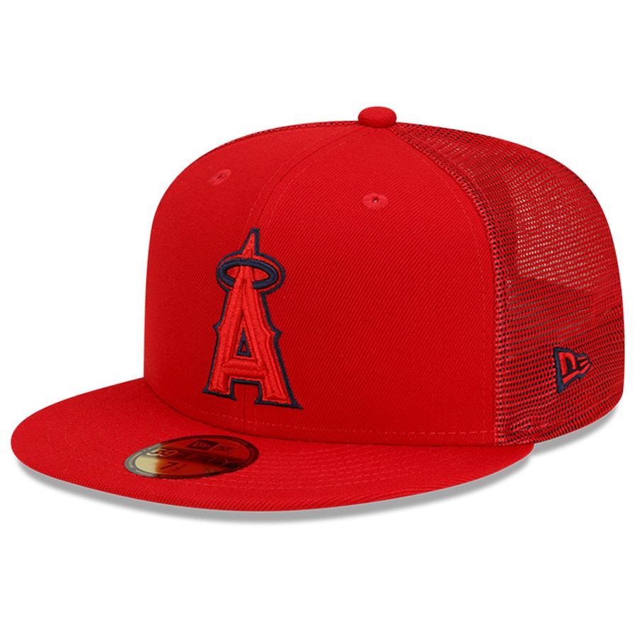 New Era Los Angeles Angels 2022 Batting Practice 59FIFTY Fitted Hat - Red