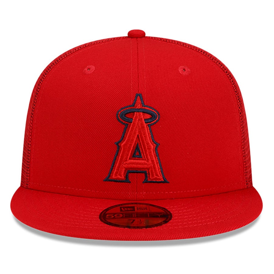 New Era Los Angeles Angels 2022 Batting Practice 59FIFTY Fitted Hat - Red
