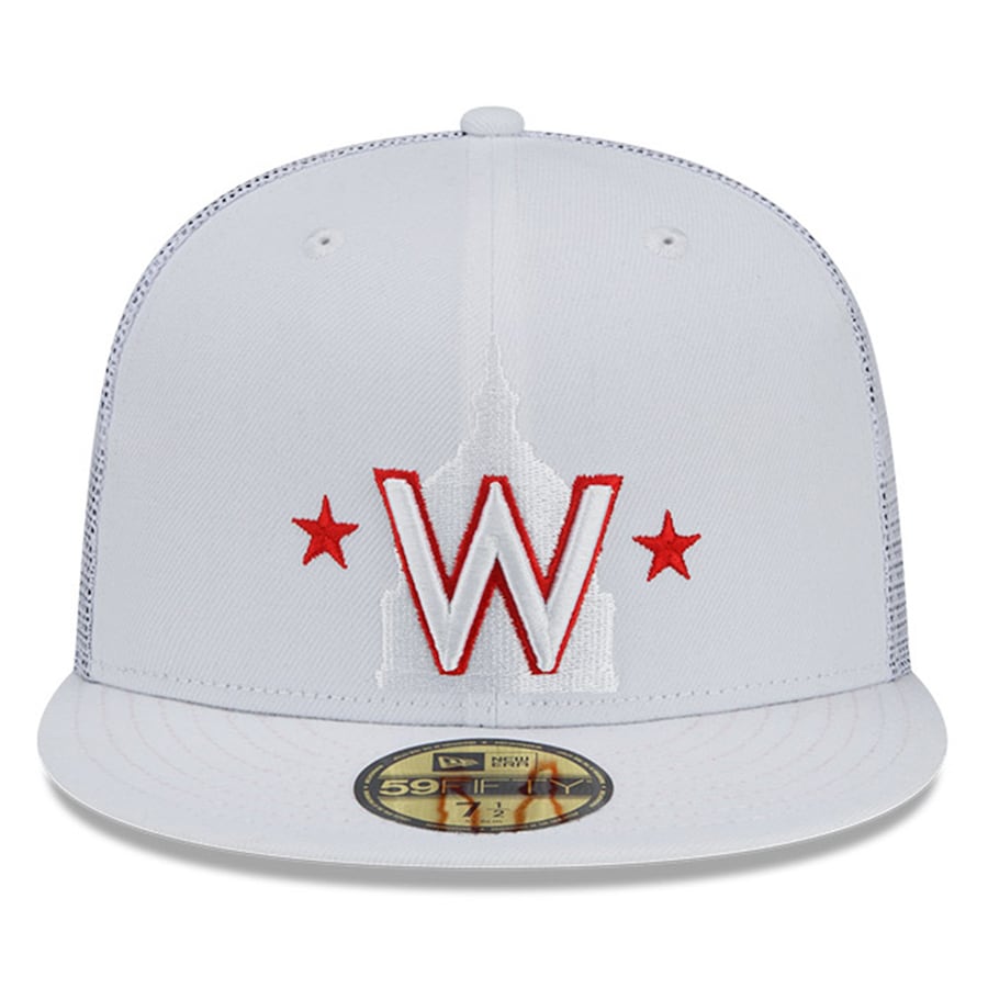 New Era Washington Nationals 2022 Batting Practice 59FIFTY Fitted Hat-White