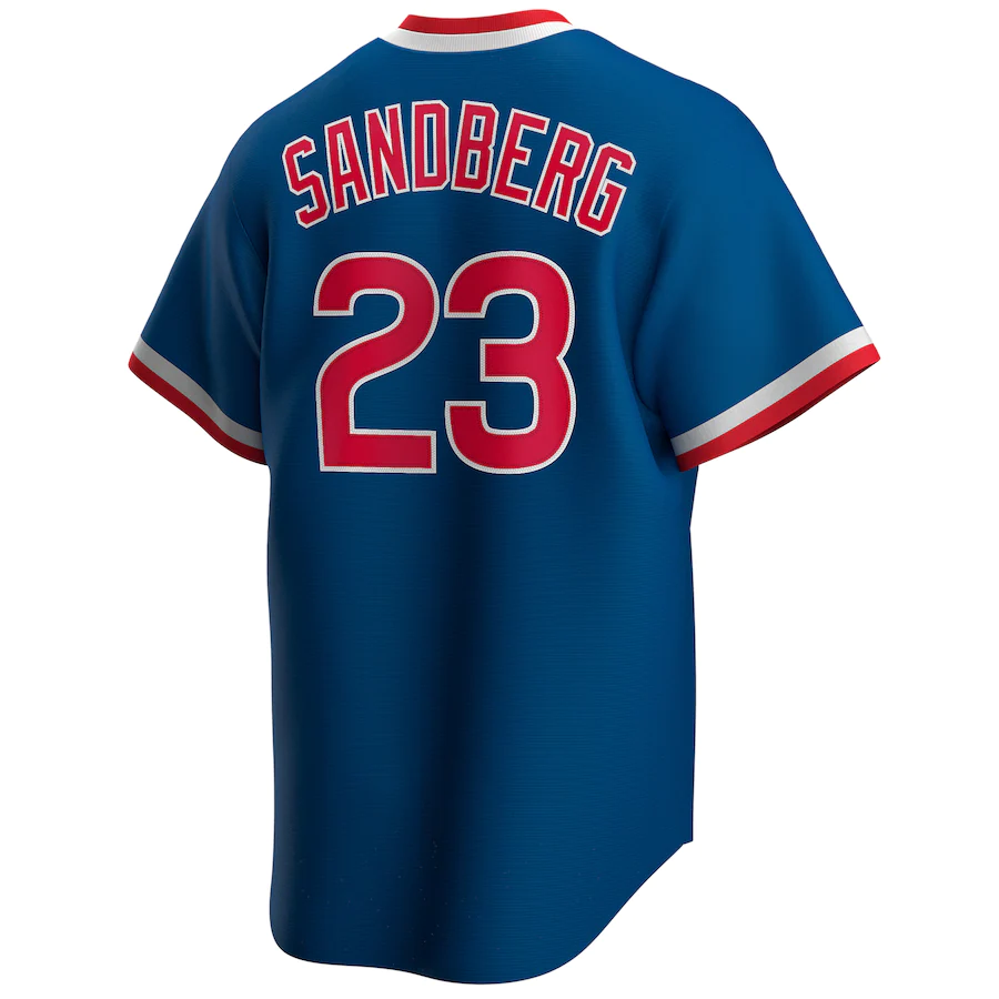 Nike Ryne Sandberg Chicago Cubs Royal Road Cooperstown Collection Player Jersey