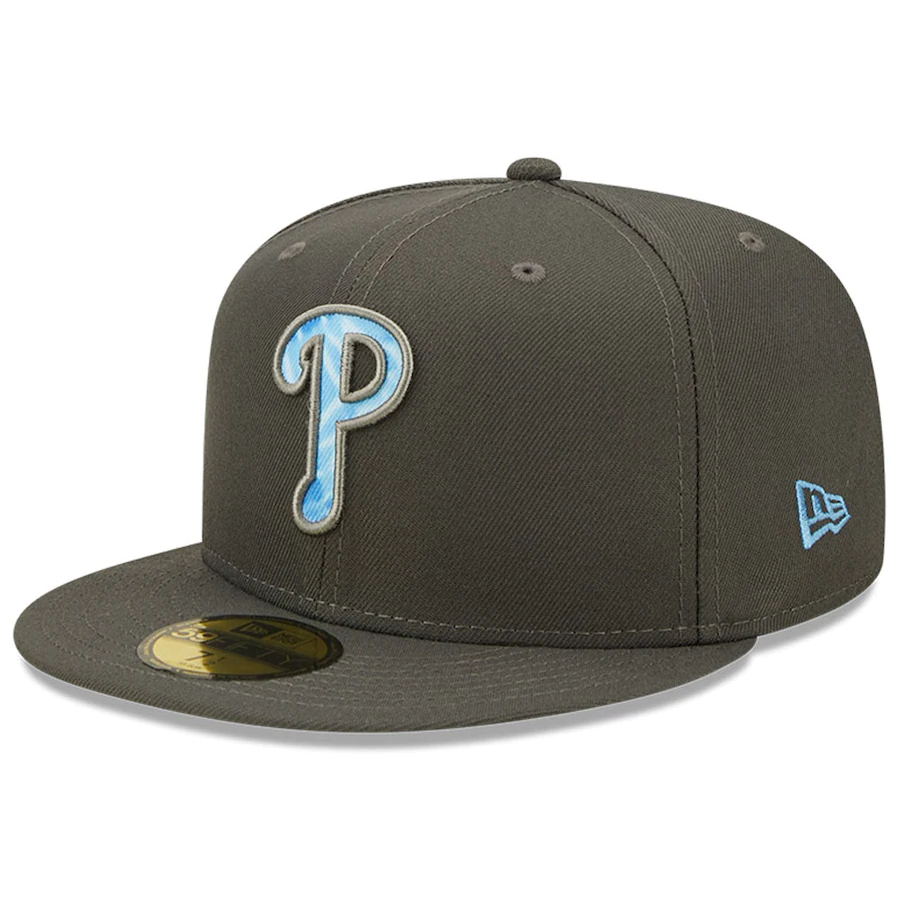 New Era Philadelphia Phillies Fathers Day 2022 59FIFTY Fitted Hat- Grey