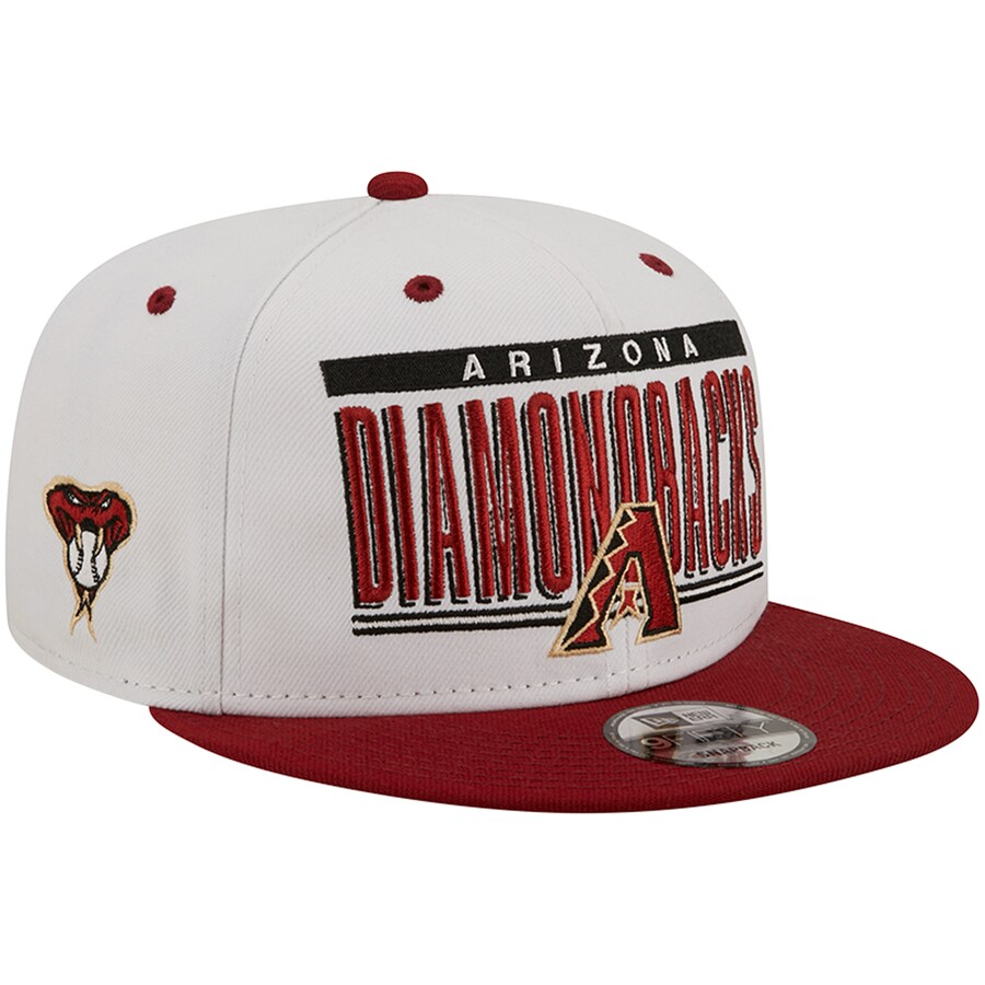 New Era Arizona Diamondback Retro Title 9FIFTY Snapback Hat - White/Royal