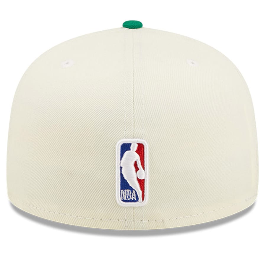 Boston Celtics New Era 2022 NBA Draft 59FIFTY Fitted Hat - Cream/Kelly Green