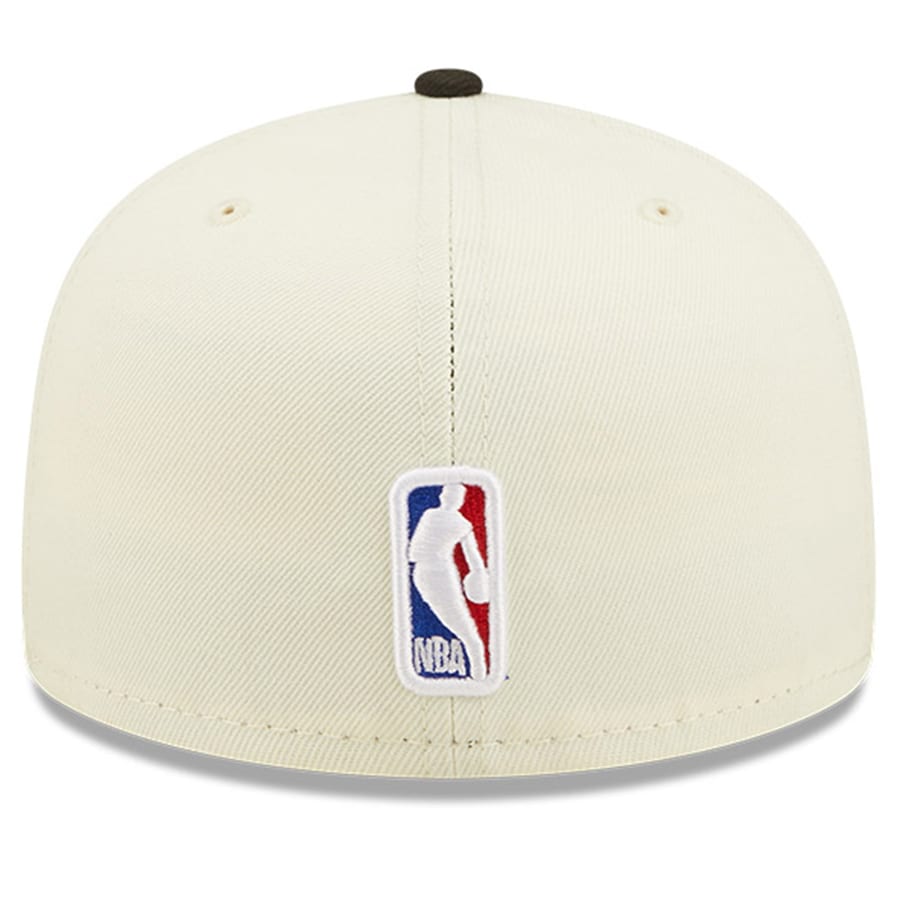 Miami Heat New Era 2022 NBA Draft 59FIFTY Fitted Hat - Cream/Black