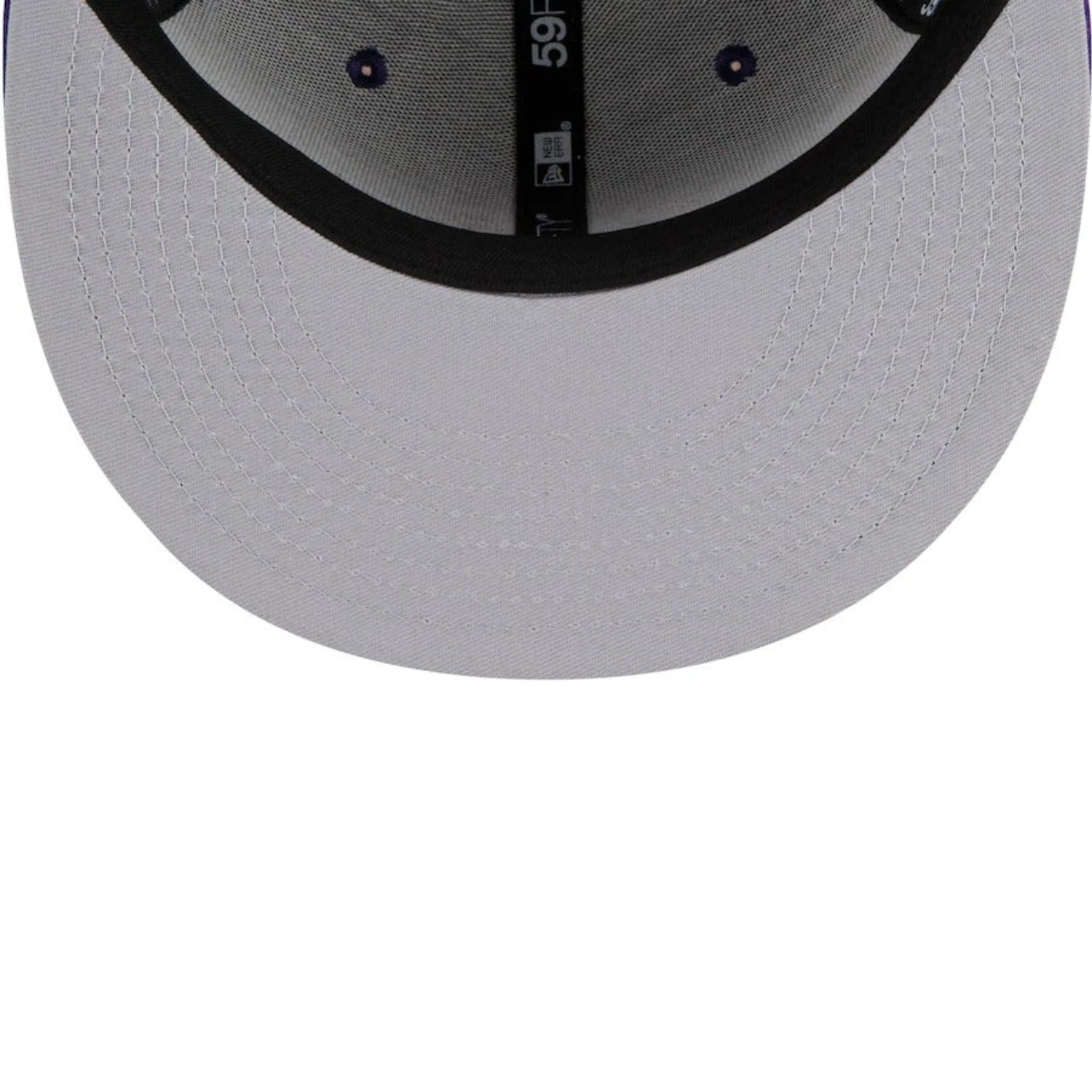 Los Angeles Lakers New Era Purple City Cluster 59FIFTY Fitted Hat- Purple