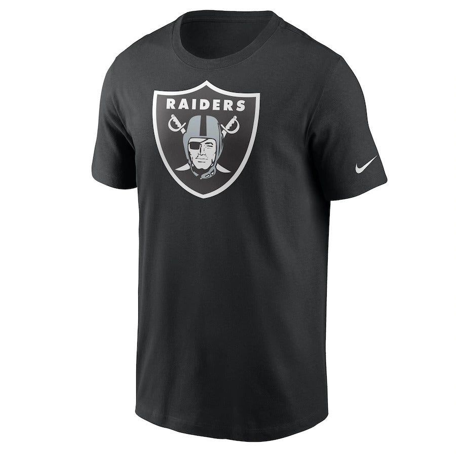 Nike Men's Las Vegas Raiders Black Primary Logo T-Shirt-Black