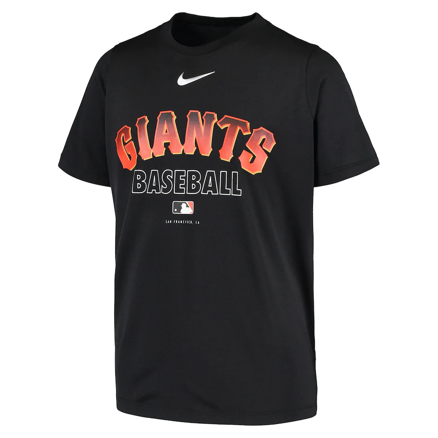 Nike San Francisco Giants Youth Baseball Performance T-Shirt - Black