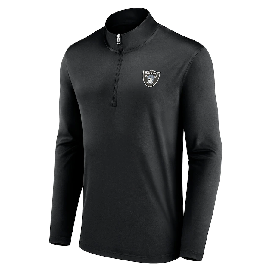 Fanatics Branded Men's Las Vegas Raiders Underdog Quarter-Zip Jacket - Black