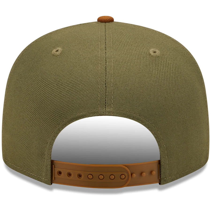 Oakland Athletics New Era Color Pack 2-Tone 9FIFTY Snapback Hat- Olive/Brown