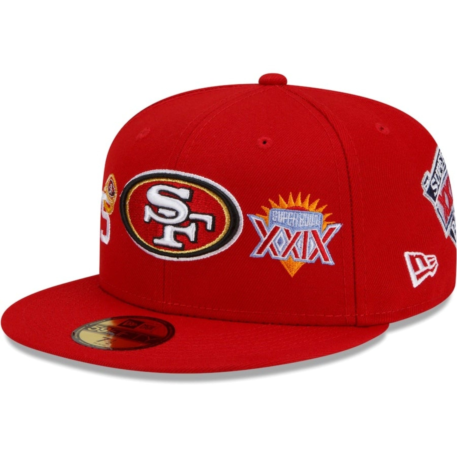 San Francisco 49ers New Era 5x Super Bowl Champions Count The Rings 59FIFTY Fitted Hat - Scarlet Nvsocer.com