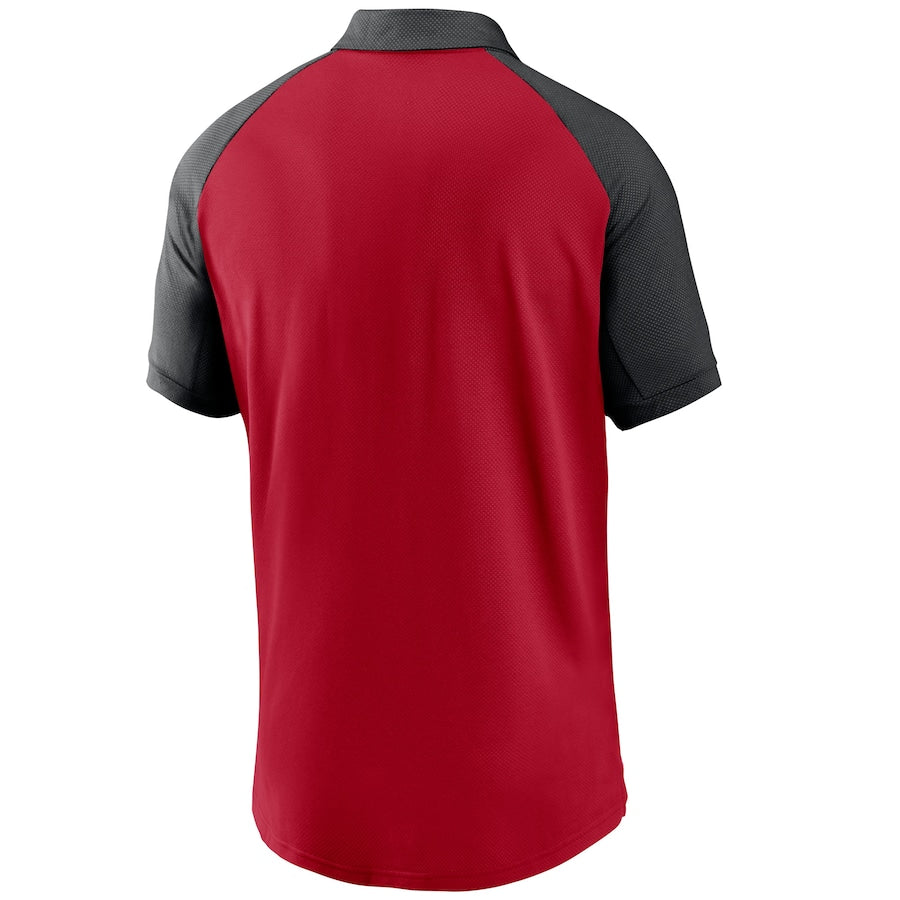 Nike San Francisco 49ers Raglan Tri-Blend Performance Polo - Red