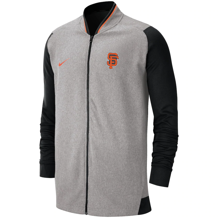 Nike San Francisco Giants Game Performance Full-Zip Jacket - Gray/Black