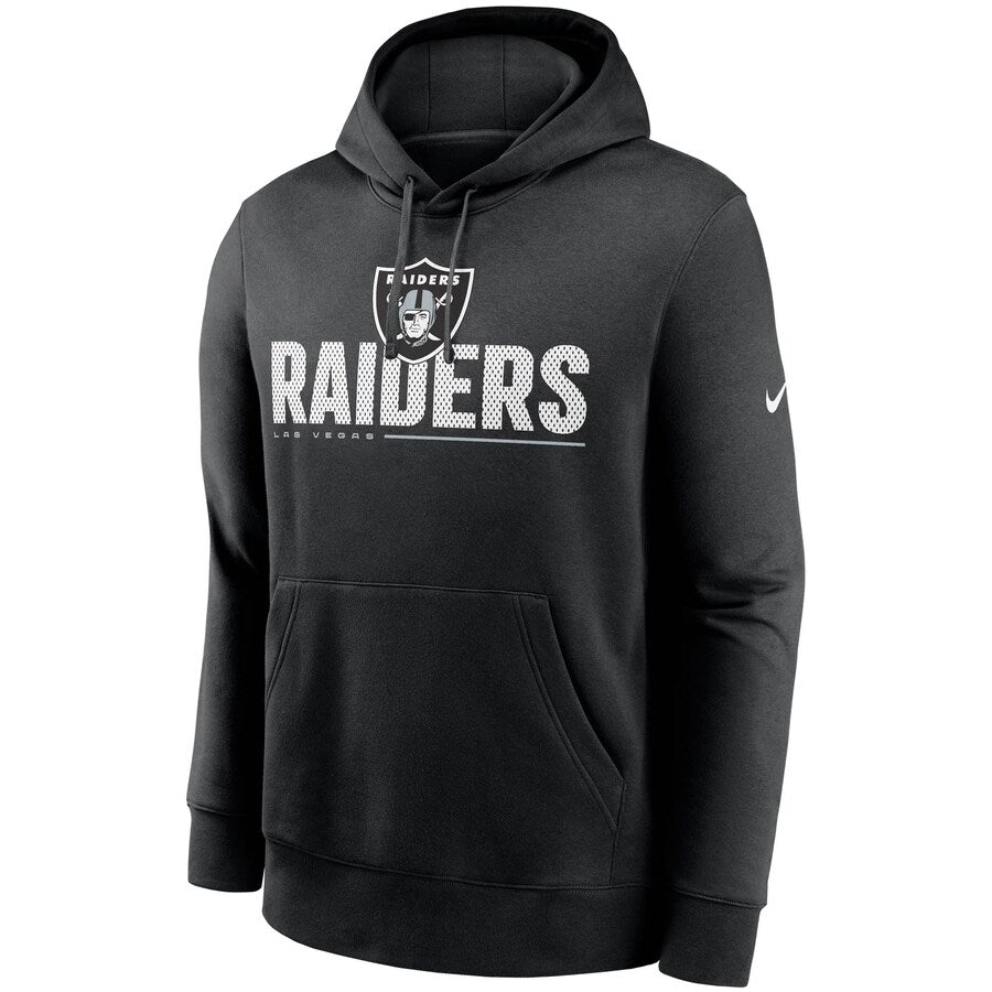 Las Vegas Raiders Nike Team Impact Club Pullover Hoodie - Black