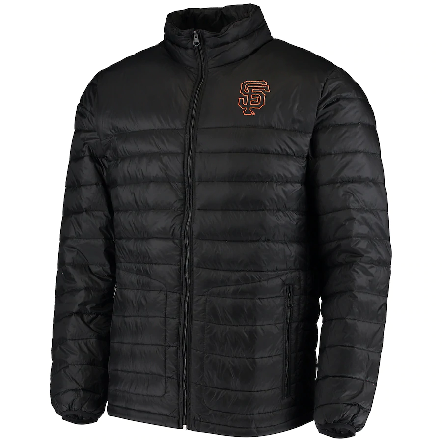 Majestic San Francisco Giants Train To Win Puffed Full-Zip Jacket - Black