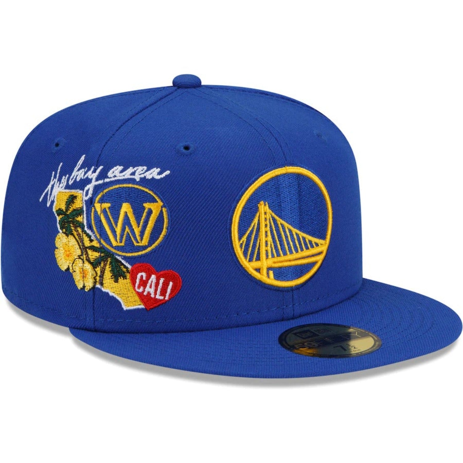 Golden State Warriors New Era Royal City Cluster 59FIFTY Fitted Hat- Blue  Nvsoccer.com 