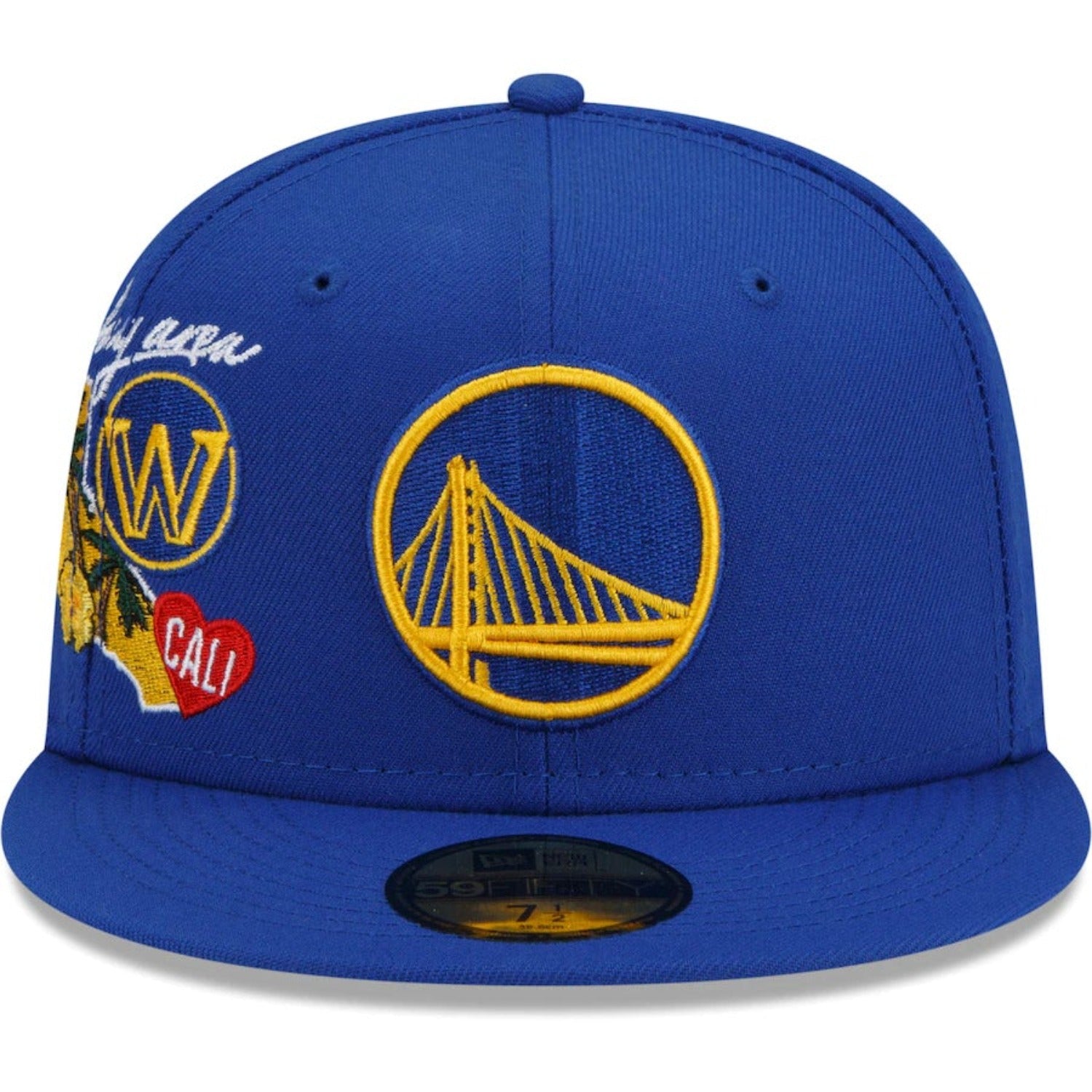Golden State Warriors New Era Royal City Cluster 59FIFTY Fitted Hat- Blue Nvsoccer.com