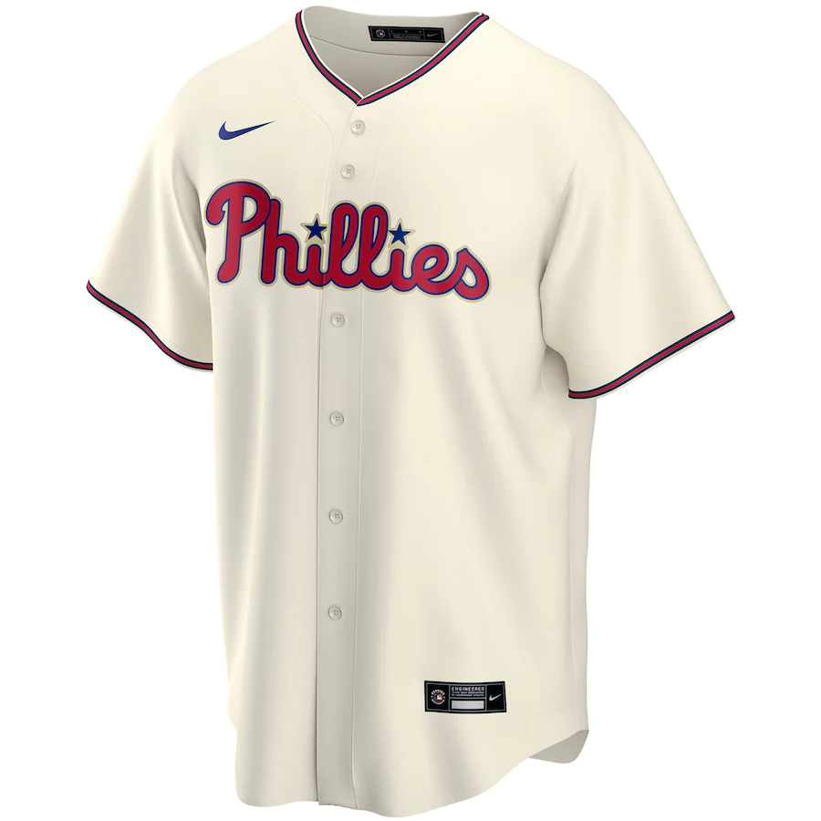 Nike Philadelphia Phillies Cream  Alternate Replica Team Jersey