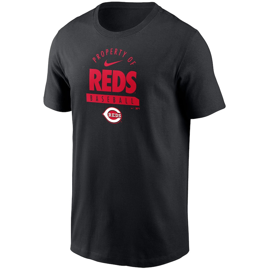 Nike Cincinnati Reds Primetime Property Of Practice T-Shirt - BLACK