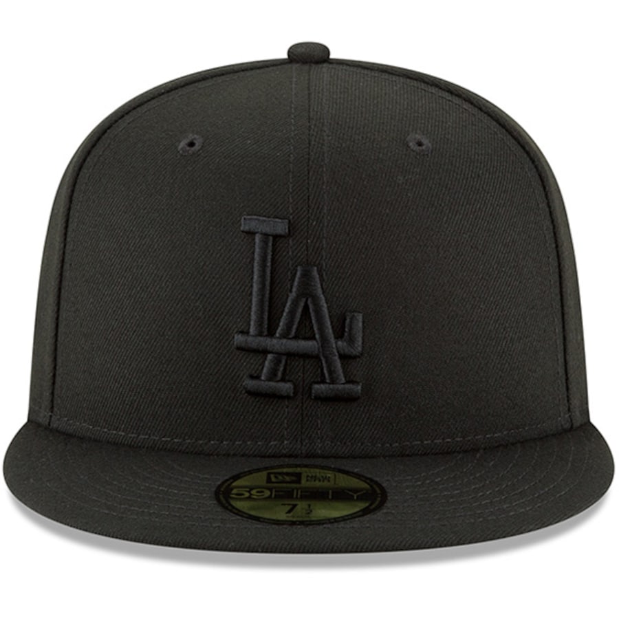 LOS ANGELES DODGERS NEW ERA BASIC 59FIFTY FITTED-BLACK/BLACK