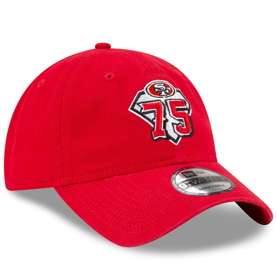 San Francisco 49ers New Era 75th Anniversary 9TWENTY Adjustable Hat - Scarlet