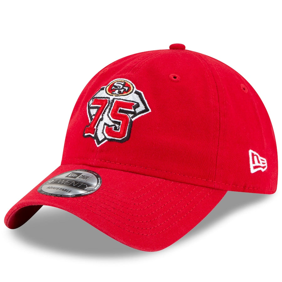 San Francisco 49ers New Era 75th Anniversary 9TWENTY Adjustable Hat - Scarlet