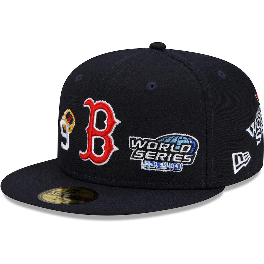 Boston Red Sox New Era Navy 9x World Series Champions Count the Rings 59FIFTY Fitted Hat- Navy