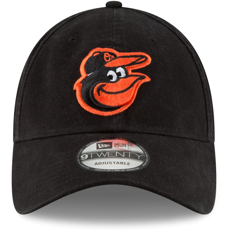 Baltimore Orioles New Era Black Core Classic Secondary 9TWENTY Adjustable Hat