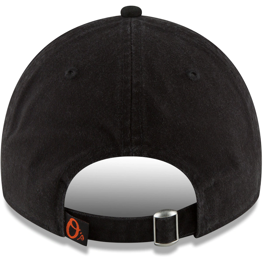 Baltimore Orioles New Era Black Core Classic Secondary 9TWENTY Adjustable Hat