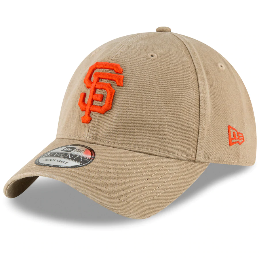 San Francisco Giants New Era Core Classic 2.0 9TWENTY Adjustable Hat - Khaki