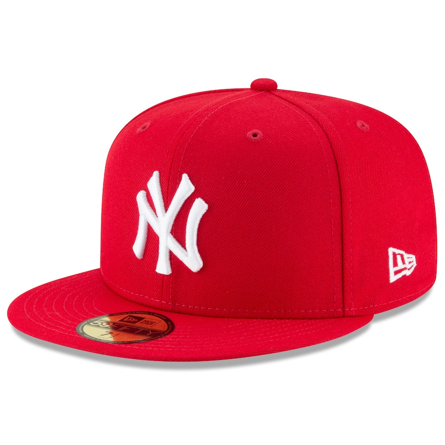 New York Yankees 59FIFTY FITTED- Scarlet Nvsoccer.com Thecoliseum