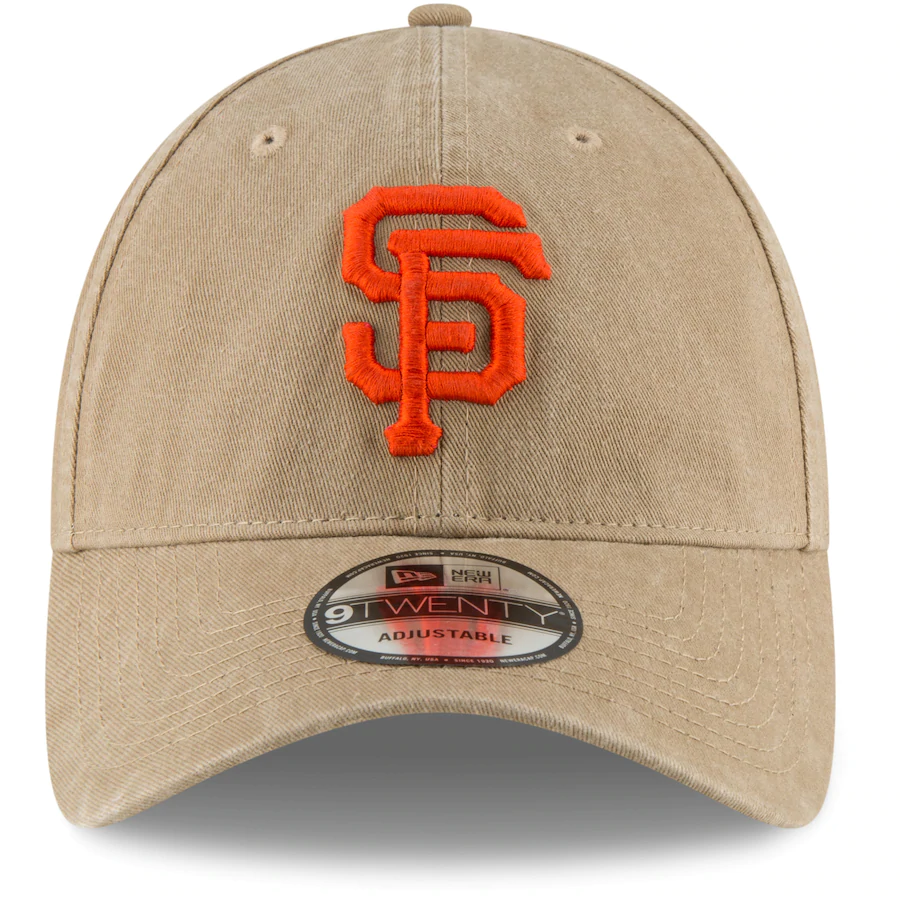 San Francisco Giants New Era Core Classic 2.0 9TWENTY Adjustable Hat - Khaki